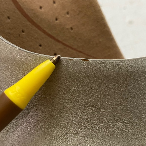 Dansko Tasha Open Toe Green Leather Wooden Cut-out heel Size 37 or 6.5 - Picture 6 of 7